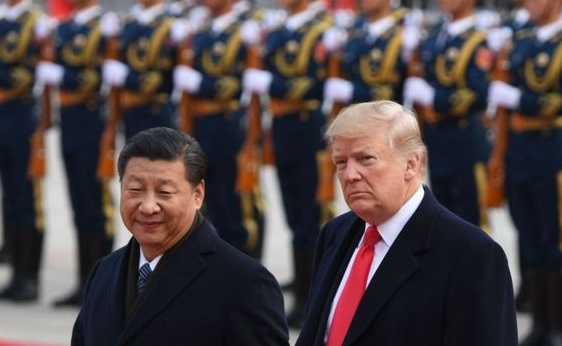 Chinese leader Xi Jinping(left),US President Donald Trump(right)  