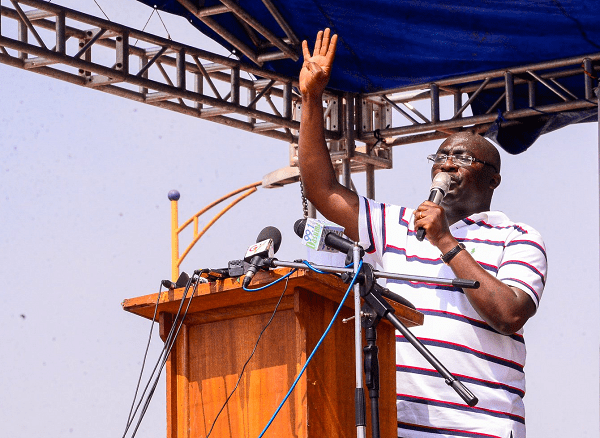 Vice-President Mahamudu Bawumia speaking at the National Youth Rally of the NPP in Tamale