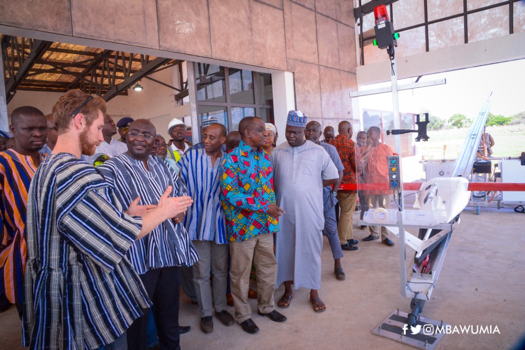 Bawumia inspects 3rd Zipline medical drone centre at Kukua near Walewale 