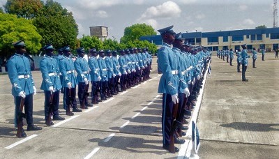 The graduating Cadets at the ceremony