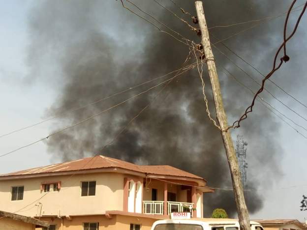 Nigerian church set ablaze over missing child