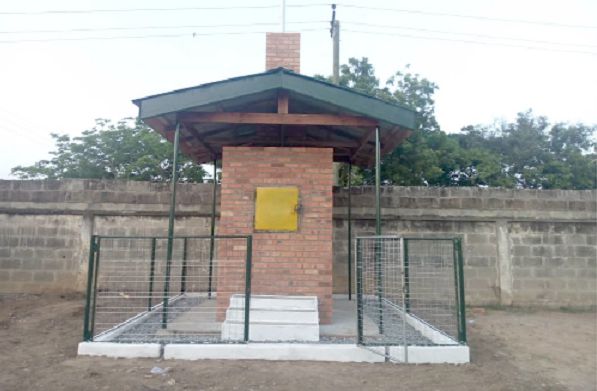 This incinerator at the Tema Senior High was constructed with support from Ghanaman Trust Fund