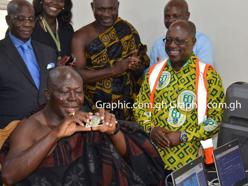 This was when the Asantehene, Otumfuo Osei Tutu II registered for his Ghana Card in July 2019