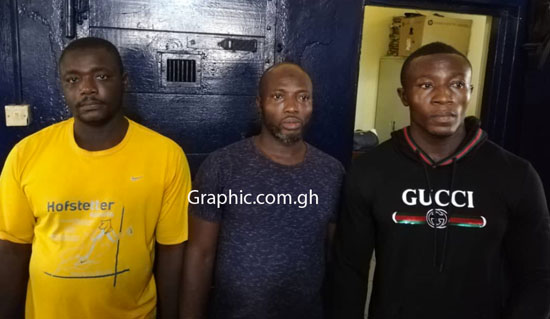 Three NDC party office murder suspects in police custody