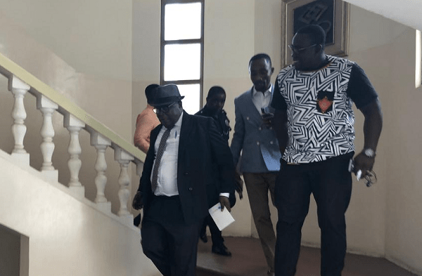 Mr Martin Amidu leaving the Supreme Court