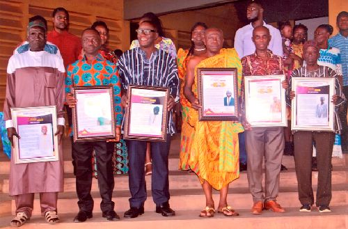 Some of the retirees and staff of KTI after the presentation