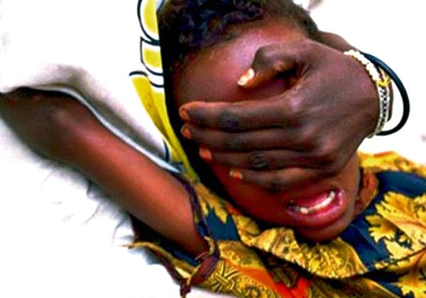  Girls going through FGM are blindfolded