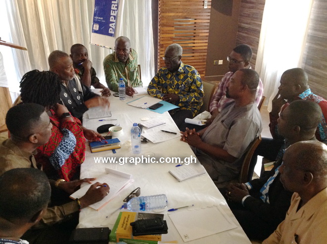 The meeting in session