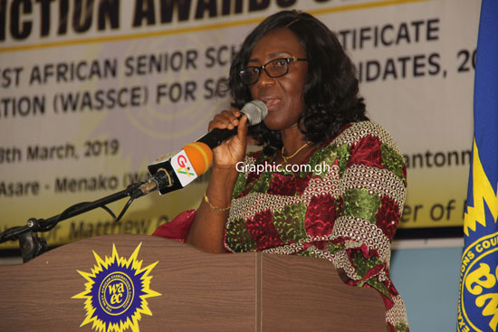 The Head of the Ghana National Office of WAEC, Mrs Wendy E. Addy-Lamptey