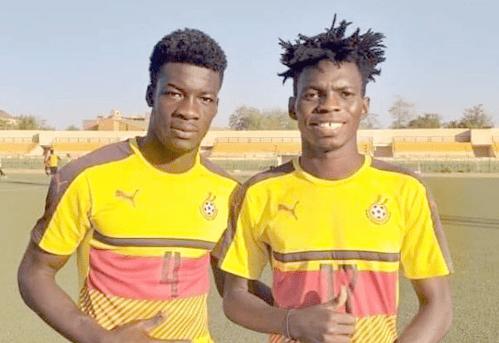 Maxwell Arthur (left) and Muntari Kamaheni — Black Satellites