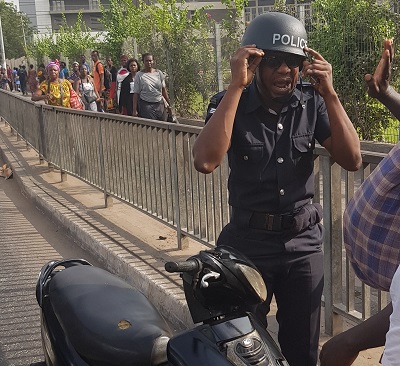 Sergeant Ebenezer Akrofi of the Accra SWAT Unit is said to have led the assault on the Ghanaian Times reporters on Thursday