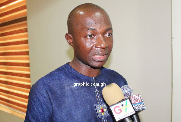 Mr Mohammed Ibrahim Adokor (inset) speaking at the forum