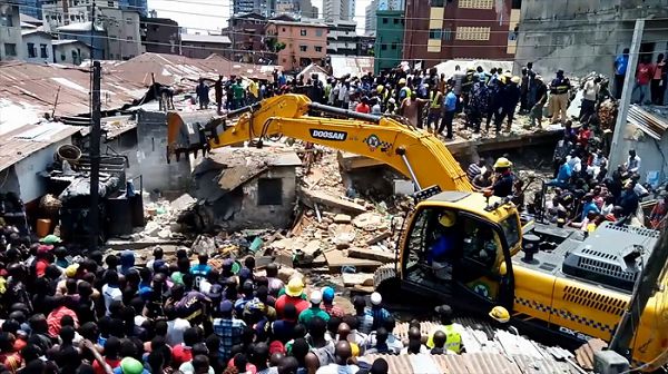 Lagos school collapse: Rescue operation under way