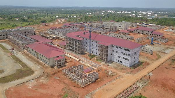An aerial view of the Military Hospital at Afari in the Ashanti Region. Pictures: DOUGLAS ANANE-FRIMPONG