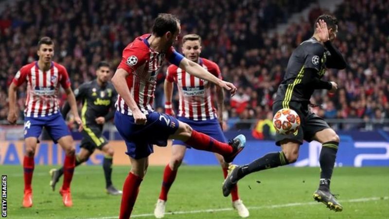 Diego Godin's goal was his first Champions League strike since 2014