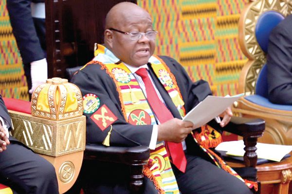 Prof. Aaron Michael Oquaye — Speaker of Parliament
