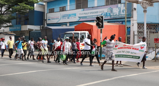 Korle Klottey CPP remembers Nkrumah with route march