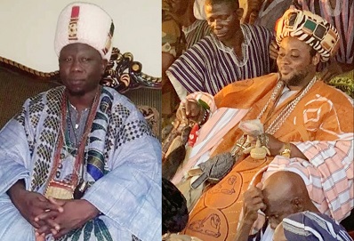 Kampakuya-Naa Yakubu Andani (left) and Bolin Lana Mahamudu Abudulai