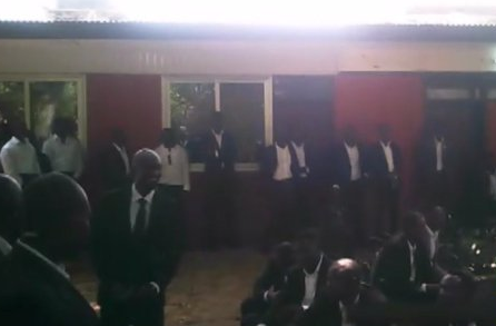 Some of the alleged militia captured in the documentary
