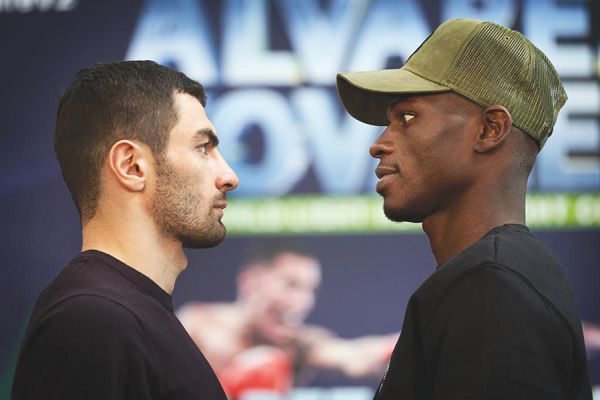  Richard Commey (right) and Isa Chaniev will face-off tonight