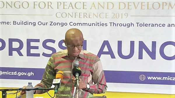 Dr Mustapha Abdul-Hamid speaking at the press launch