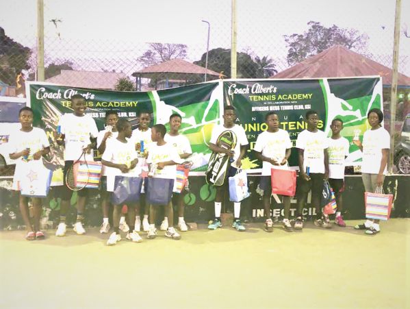 Some of the outstanding youngsters with their prizes