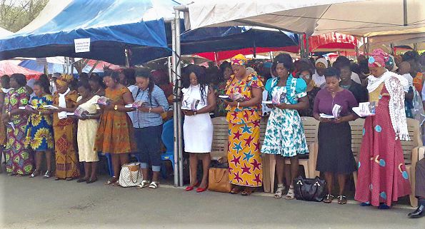 Some of the students taking the matriculation oath 