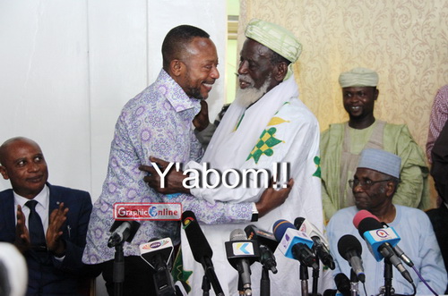 During the meeting between Rev. Owusu Bempah and National Chief Imam, Sheikh Dr. Osmanu Nuhu Sharubutu : Photo by Benedict Obuobi