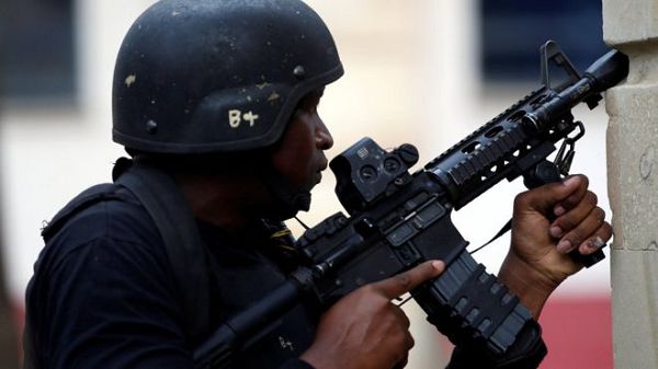 Security forces have cordoned off the area