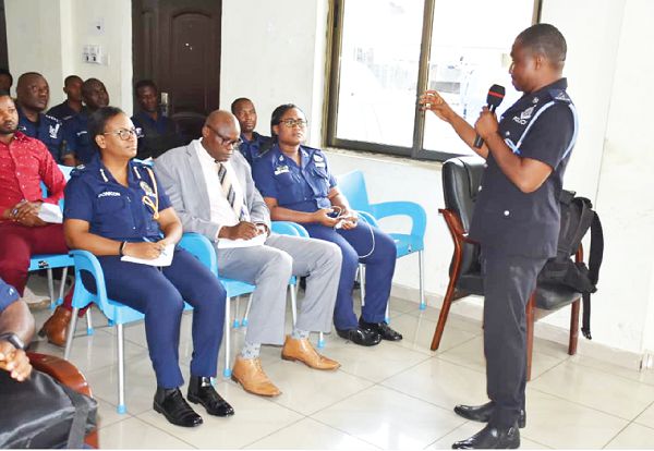 ASP Foster Nanewortor making a presentation at the workshop
