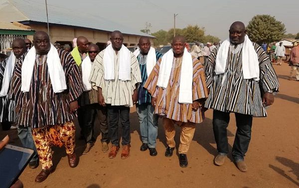 Some of the sons of the late Yaa Naa Yakubu Andani heading to the palace