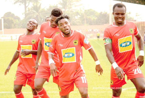 Amos Frimpong (right) will lead the Kotoko charge tomorrow