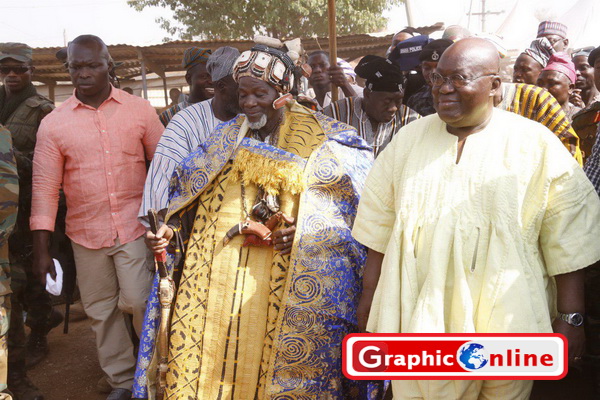 President Akufo-Addo and Yaa Naa Abukari Mahama II
