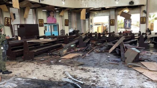 Philippines church bomb attack kills 20