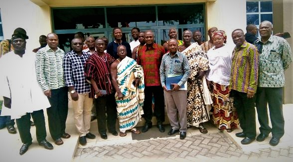  Mr Dan Botwe with members of the Joint Consultative Council (JCC) for Oti Movement