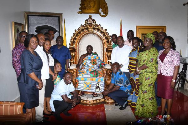 Ghana Post board visits Otumfuo Osei Tutu II