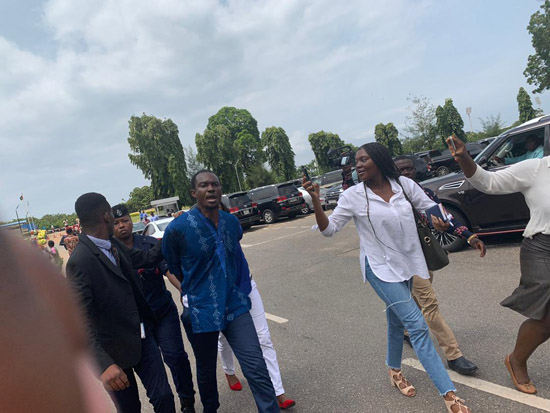 Anti-new chamber campaigner disrupts Parliamentary proceedings