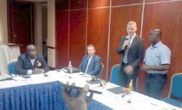 Mr Iain Walker (2nd right) speaking at the forum