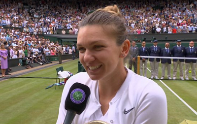 Wimbledon: Halep reacts to defeating Serena in final