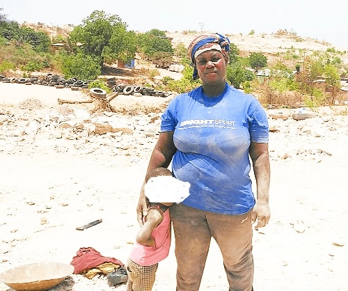 39-year-old Charity Kissi and her three-year-old daughter
