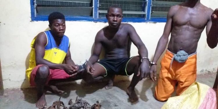 Three arrested with human parts at Abuom