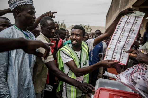 The visa restrictions target those accused of "undermining the democratic process"Image caption: The visa restrictions target those accused of "undermining the democratic process"