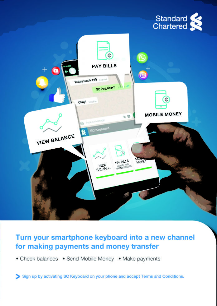 SC Keyboard: Standard Chartered launches Ghana’s first social banking solution
