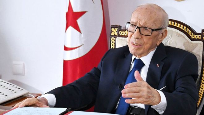 Tunisian president dies aged 92