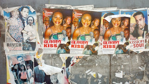 Posters are left for years on walls causing an eyesore
