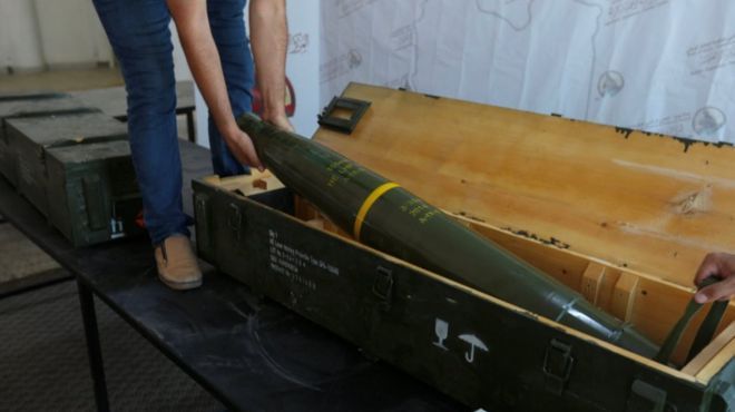 The missiles were found by soldiers of the UN-backed government 