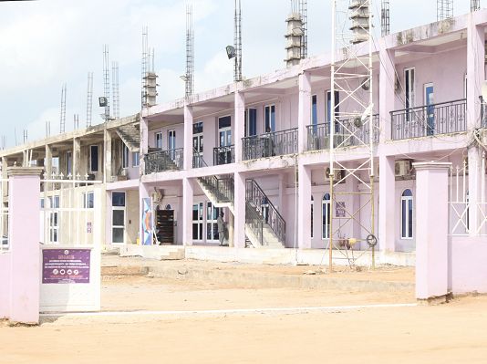 Calm atmosphere at the Zoe Outreach Embassy during Sunday service. Pasted on the walls is a warning notice prohibiting photography. Picture: Maxwell Ocloo