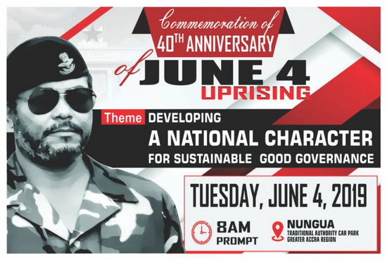 Rawlings to address June 4 Durbar at Nungua