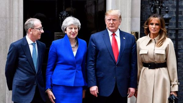 Trump meets May on day two of state visit
