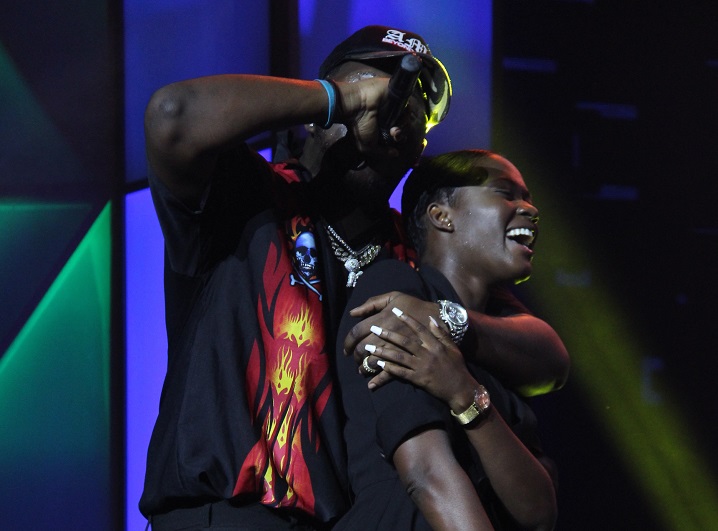 Medikal and Fella Makafui all loved up at Ghana Meets Naija